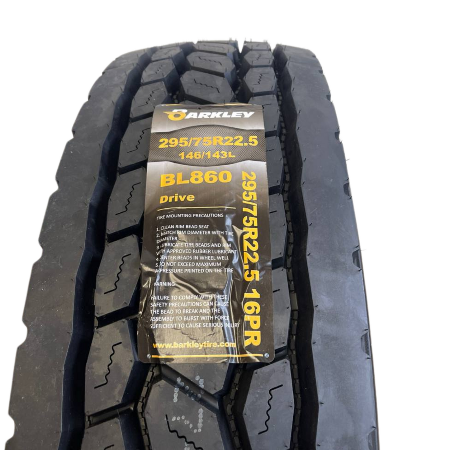 Barkley BL860 Drive Tire 295/75R22.5 - 16 Ply